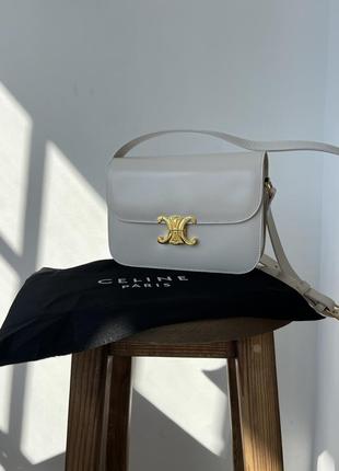 👜 celine claude crossbody bag white 3