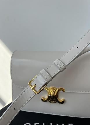 👜 celine claude crossbody bag white 8