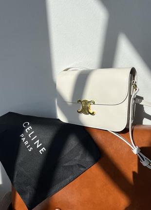 👜 celine claude crossbody bag white 2