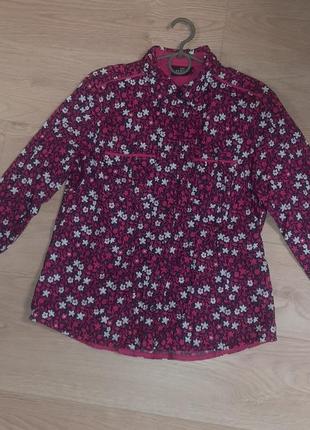 Блуза блузка сорочка фірмова жіноча квітковий принт1 фото