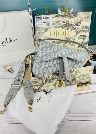 Жіноча сумка в стилі dior saddle діор люкс
