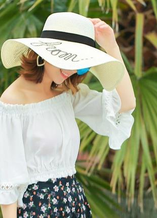 Женская шляпа с широкими полями 131312 фото