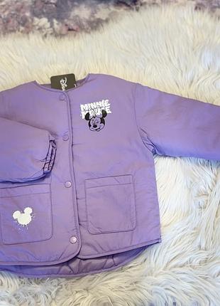 Новая фирменная куртка на девочку 4-5 лет Minnie mouse. куртка . рост 120