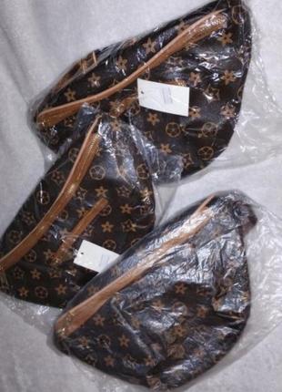 Сумка бананка в стилі vuitton, сумка слінг, жіночий одяг взуття аксесуари