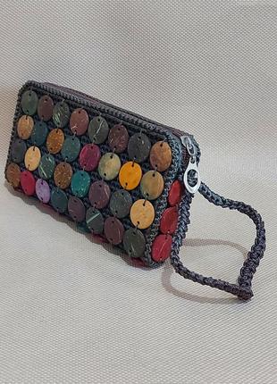 Чудова літня сумочка-клач, гаманець! індія.
розмір: 18 × 10 2,5 см