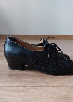 Туфли на шнуровке винтажные италия3 фото