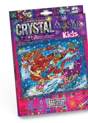 Набір креативної творчості "мозаїка з кристалів", danko toys, crmk-01-031 фото