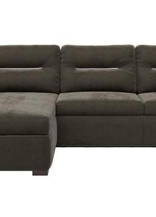 Кутовий лівосторонній диван andro ismart taupe 289х190 см темно-коричневий 286ptcl1 фото