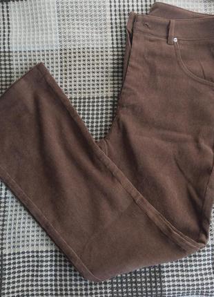 Брюки клеш коричневые