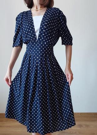 Вінтажна сукня в горох горошок dorothy perkins