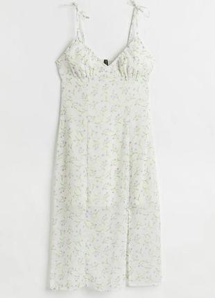 Сукня в квіти divided by h&m, сарафан як zara, плаття міді