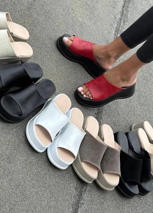 Шлепанцы натуральная кожа 36-41🎀