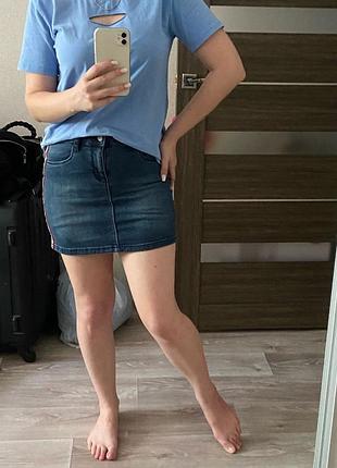 Продам джинсовую юбку levis 2