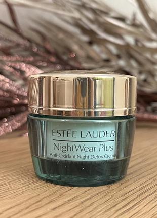 Оригінал нічний детокс-крем з антиоксидантами estee lauder nightwear plus anti-oxidant night detox creme