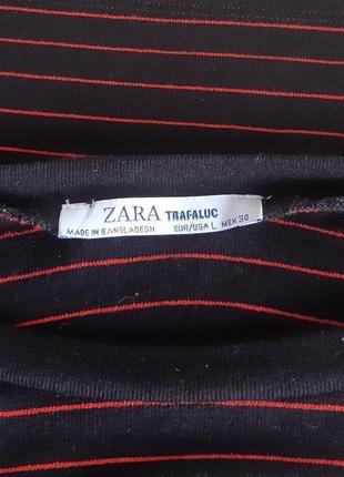 Стильный полосатый кроп топ zara made in bangladesh, 💯 оригинал, молниеносная отправка ⚡💫🚀 4