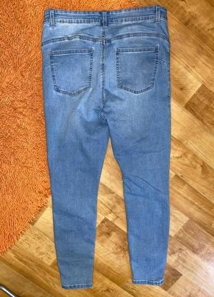 Светлые джинсы высокая посадка primark uk 16 eur 443 фото