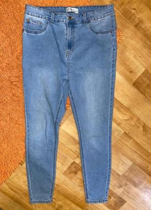 Светлые джинсы высокая посадка primark uk 16 eur 442 фото