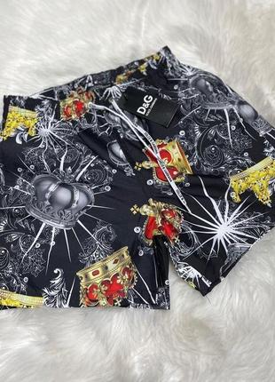 Брендові чоловічі пляжні помаранчеві шорти d•g