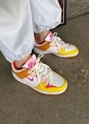Кроссовки nike dunk low disrupt 2 sunrise orange/white