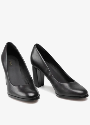 Кожаные туфли лодочки kaylin cara 2 261547014 черний clarks