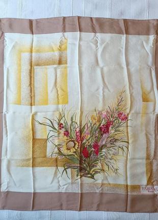 Fabiani roma шовковий платок вінтаж 84*85,5см
