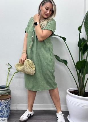 Стильна сукня льон