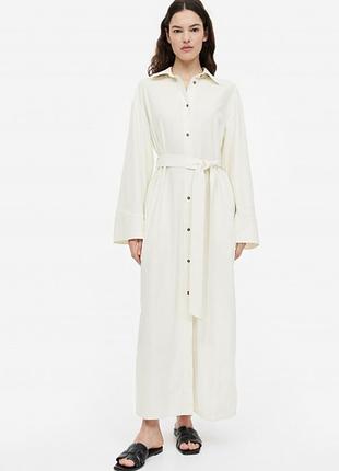 Шовкове плаття-сорочка h&m