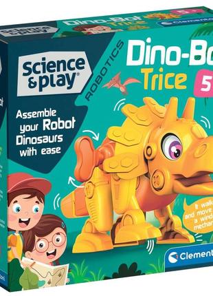 Робот-конструктор "dino bot triceratops", clementoni 750743 фото