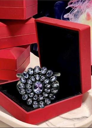 Браслет срібло аметисти