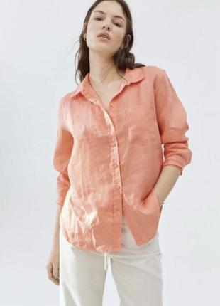 Рубашка из льна hm
