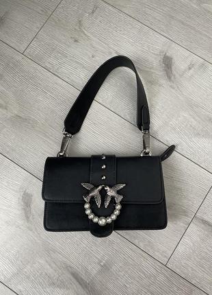 Сумка pinko mini love bag saddle simply black