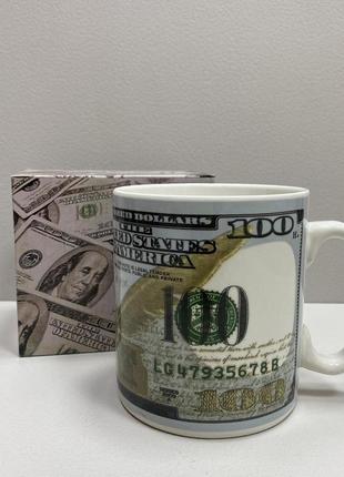 Кухоль керамічний 800 мл "долар" xxl olens 102-018