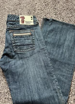 Крутые прочные джинсы superdry оригинал