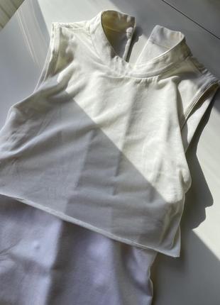 Белое мини платье без рукавов h&amp;m7 фото