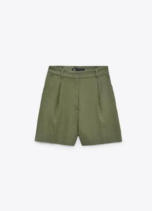 Льняные шорты zara