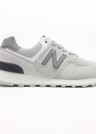 New balance 574 свет серые кроссовки кеды New balance 574 баланс замша замшевые весенние демисезонные демисезонное качество низкие2 фото