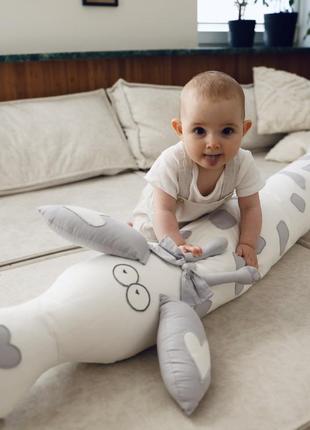 Подушка жираф 240/25см, для сна беременных и детей, подушка подарок, подушка...