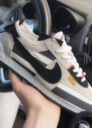 Nike cortez white and grey/black