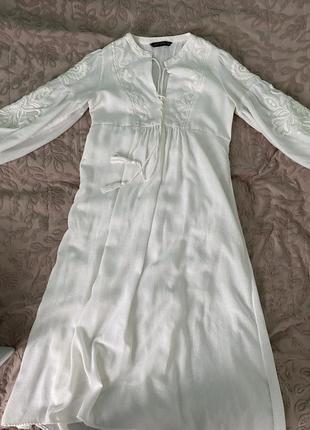 Лляна сукня zara