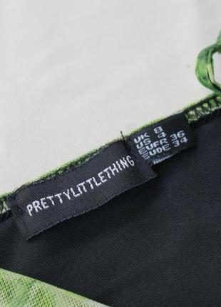 Актуальна сукня сітка принт дракон зі збірками від plt6 фото