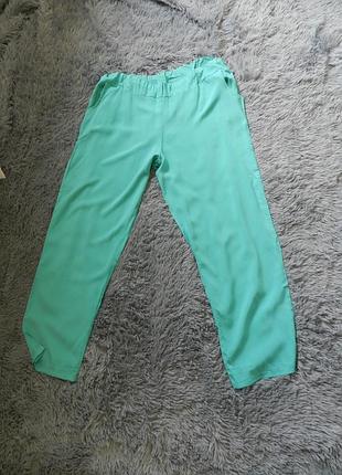 Летние невесомые хлопковые брючки батал с карманами разные цвета