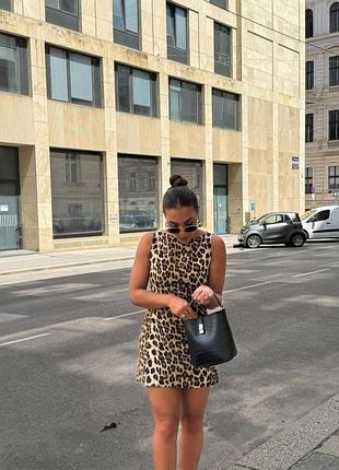 Стильное леопардовое мини платье🐆 2