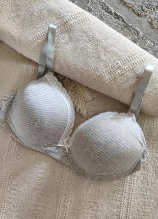 Базовый коттоновый бюстгальтер 
без пуш ап 85d