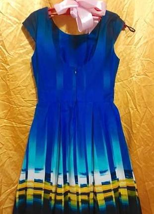 Сукня синя блакитна у національних кольорах