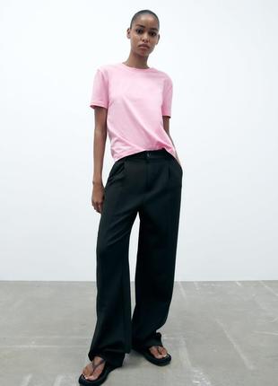 Розовая футболка от zara