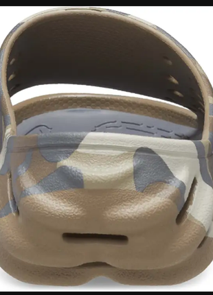 Crocs кроксы шлепанцы клоги шлепки тапочки echo camo redu slide charcoal
