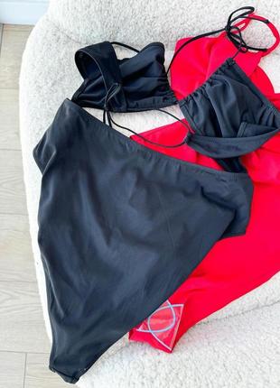 Черный легкий купальник asos