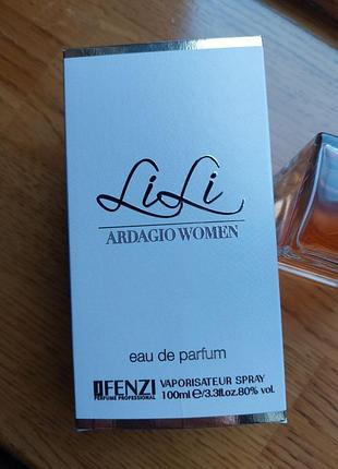 Парфюмированная вода jfenzi lili ardagio women женская 100мл
