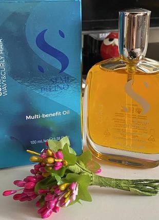 Alfaparf semi di lino curls multi-benefit oil4 фото