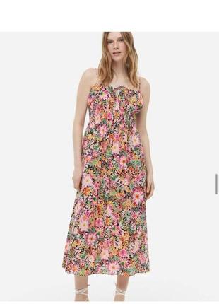 Хлопковый сарафан h&m